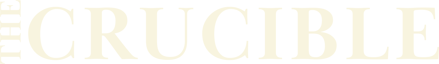 The Crucible Logo (Cream)